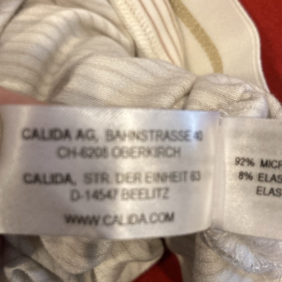 Calida size medium brown and white cami top great condition - Picture 7 of 10